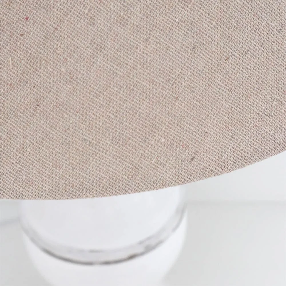 Настільна лампа Marla біло-бежева дерев'яна в стилі кантрі E27 35 см, фото №2