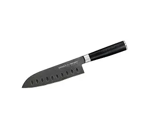Нож кухонный Сантоку 180 мм Samura " Mo-V Stonewash " (SM-0094B) - Фото 1