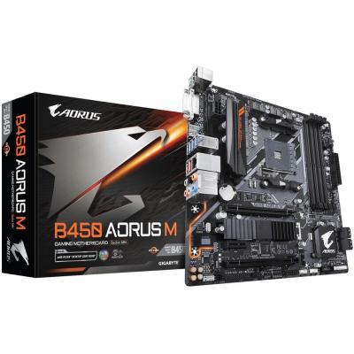 Материнская плата Gigabyte B450 AORUS M sAM4 4xDDR4 HDMI-DVI mATX 615903, фото №1 Материнская плата Gigabyte B450 AORUS M sAM4 4xDDR4 HDMI-DVI mATX 615903, фото №1