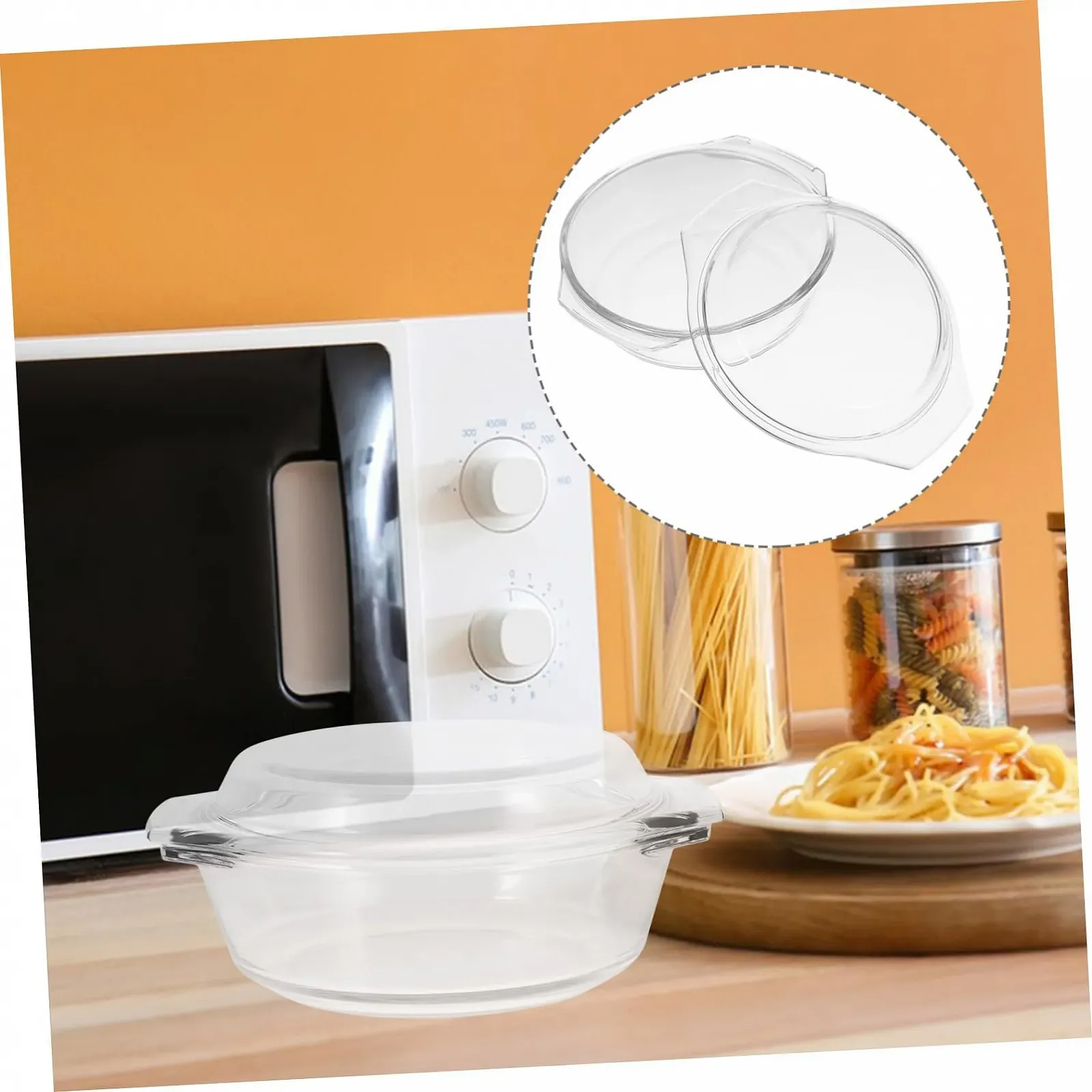 Форма для запікання SOLUSTRE з кришкою скляна термостійка прозора, фото №9