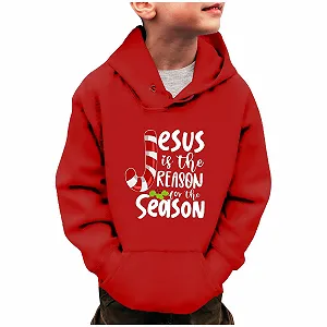 Джемпер Рождественский для девочек, Толстовка с капюшоном Рождественская снежинка Зимняя теплая Рождественская принтованная кофта synthetic.ua - Фото 1