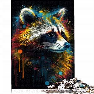 Купити Пазл Racoon Painting 1000 деталей 26 x 38 см картонний - Фото 1 Пазл Racoon Painting 1000 деталей 26 x 38 см картонний - Фото 1