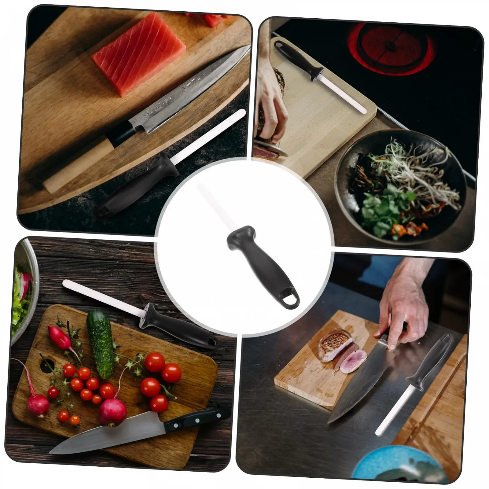 Керамическая точилка для ножей TOYANDONA Легкая и прочная, для кухни и быта, фото №8