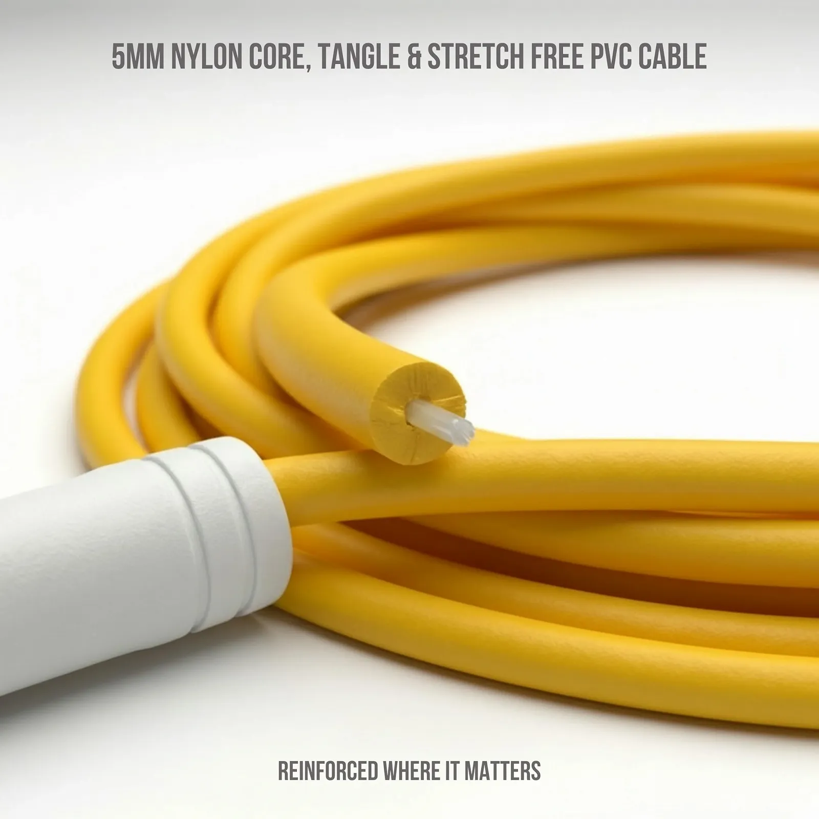 Скакалка Elevate Speed Rope MAX з PVC та нейлоновим сердечником 5 мм 3 м, фото №6 Скакалка Elevate Speed Rope MAX з PVC та нейлоновим сердечником 5 мм 3 м, фото №6