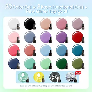 Гель-лак ROSALIND Набір 24 шт synthetic.ua - Фото 1