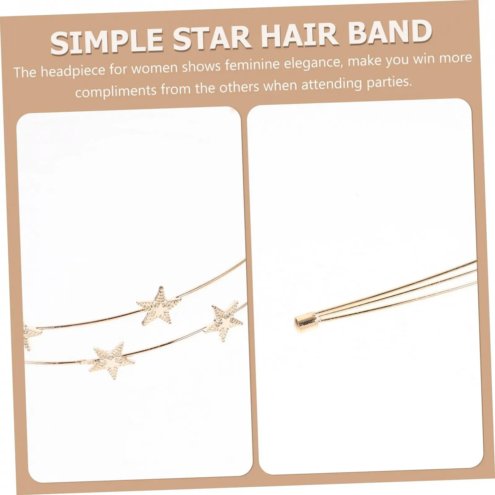 Обруч Abaodam для волосся для дівчат, зірка, німб, корона, сріблястий, 2 шт, фото №5 Обруч Abaodam для волосся для дівчат, зірка, німб, корона, сріблястий, 2 шт, фото №5
