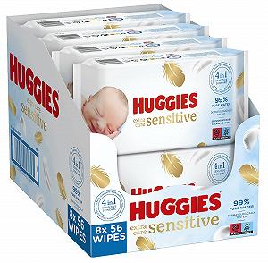 Влажные салфетки Huggies Pure Extra Care, 8 упаковок - Фото 1