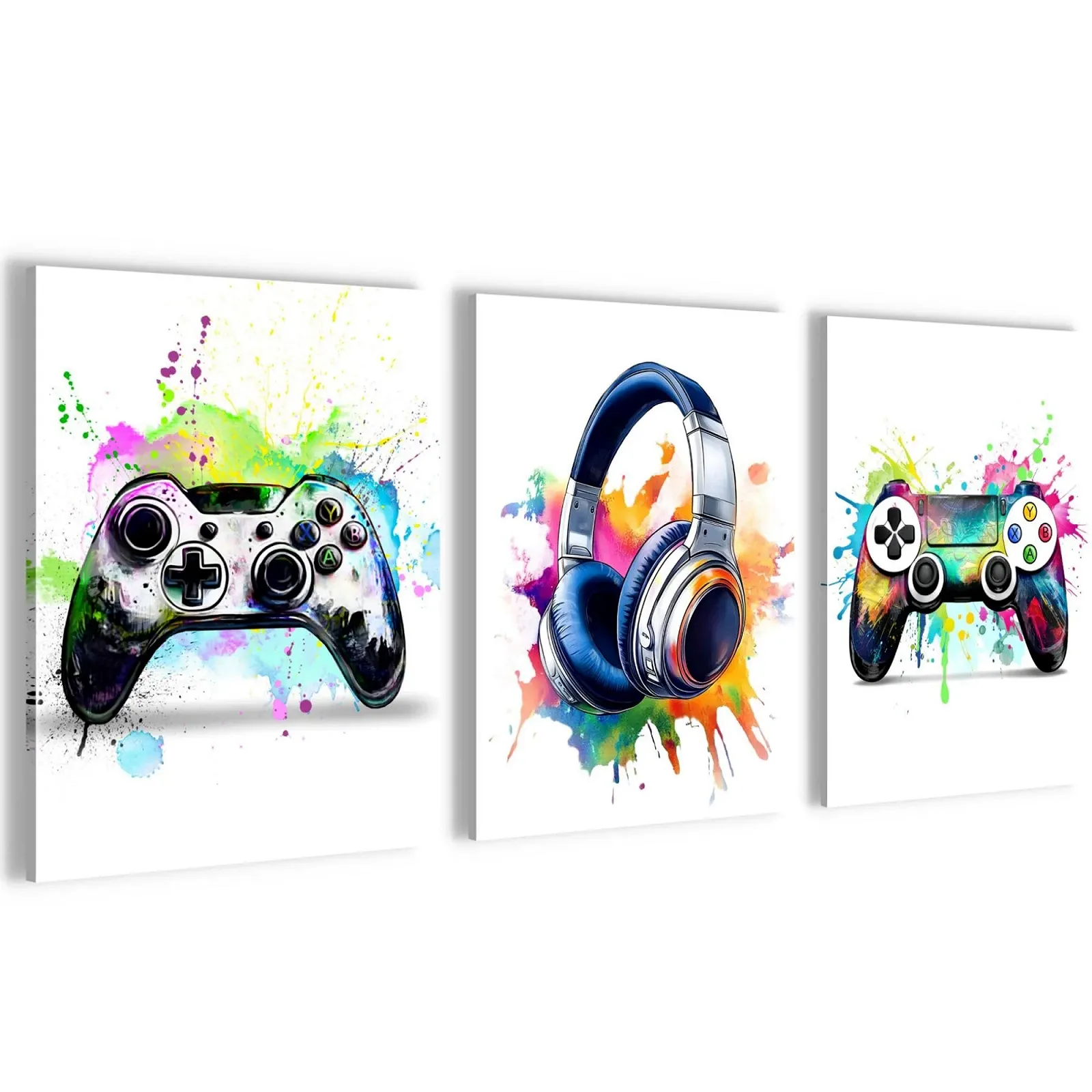 Картини Novart Набір 3 шт. Ігрова консоль Геймер N038735a Білий, фото №1