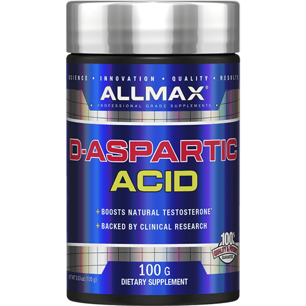 D-аспарагиновая кислота AllMax D-Aspartic Acid 100 g, фото №1