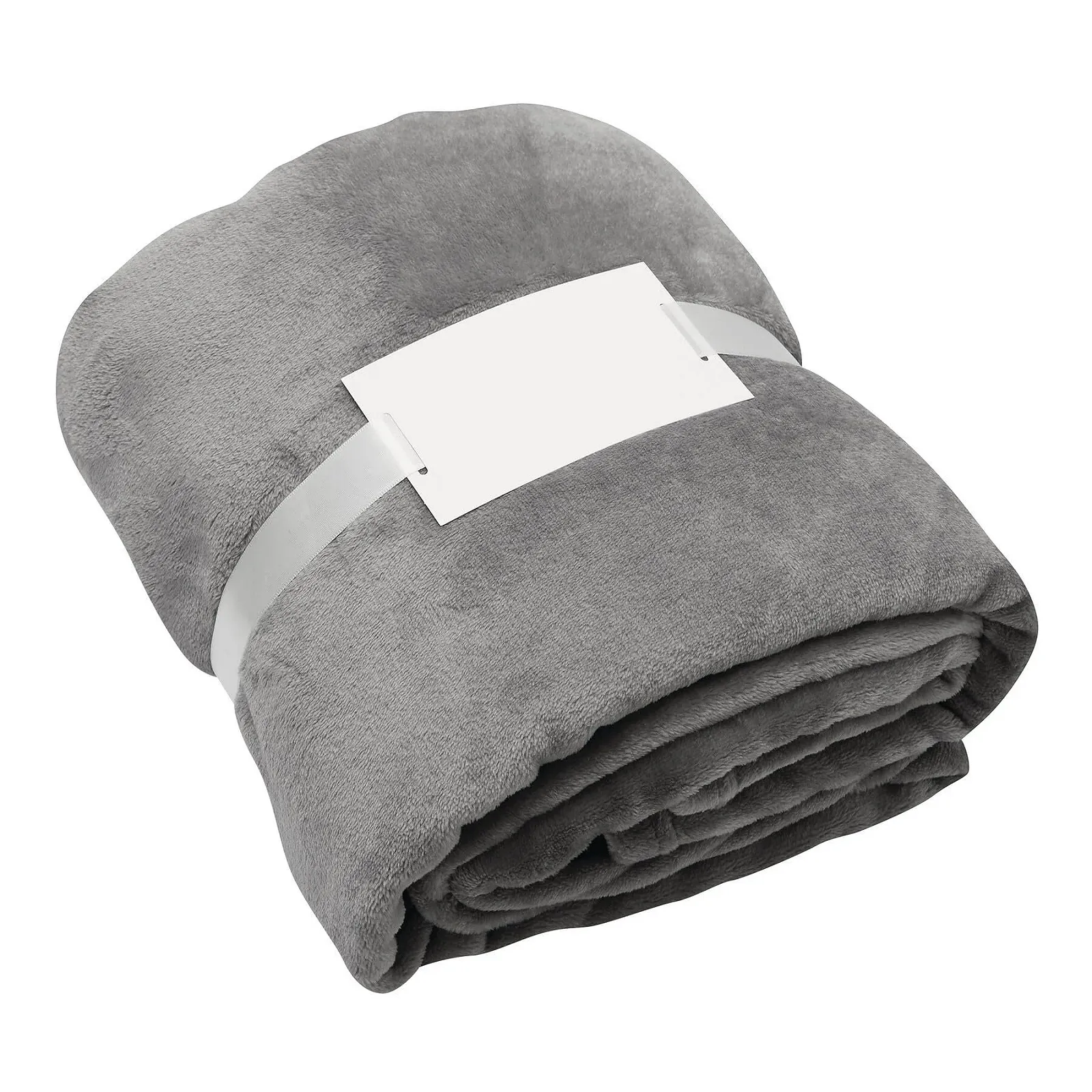 Плед Inspirion Мягкий и Пушистый - Большой флисовый плед 200 x 150 см для дивана, Легкий плед для уютных вечеров Серый, фото №4