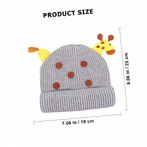 Вязаная шапка CALLARON для малышей девочек и мальчиков для активного отдыха synthetic.ua - Фото 1