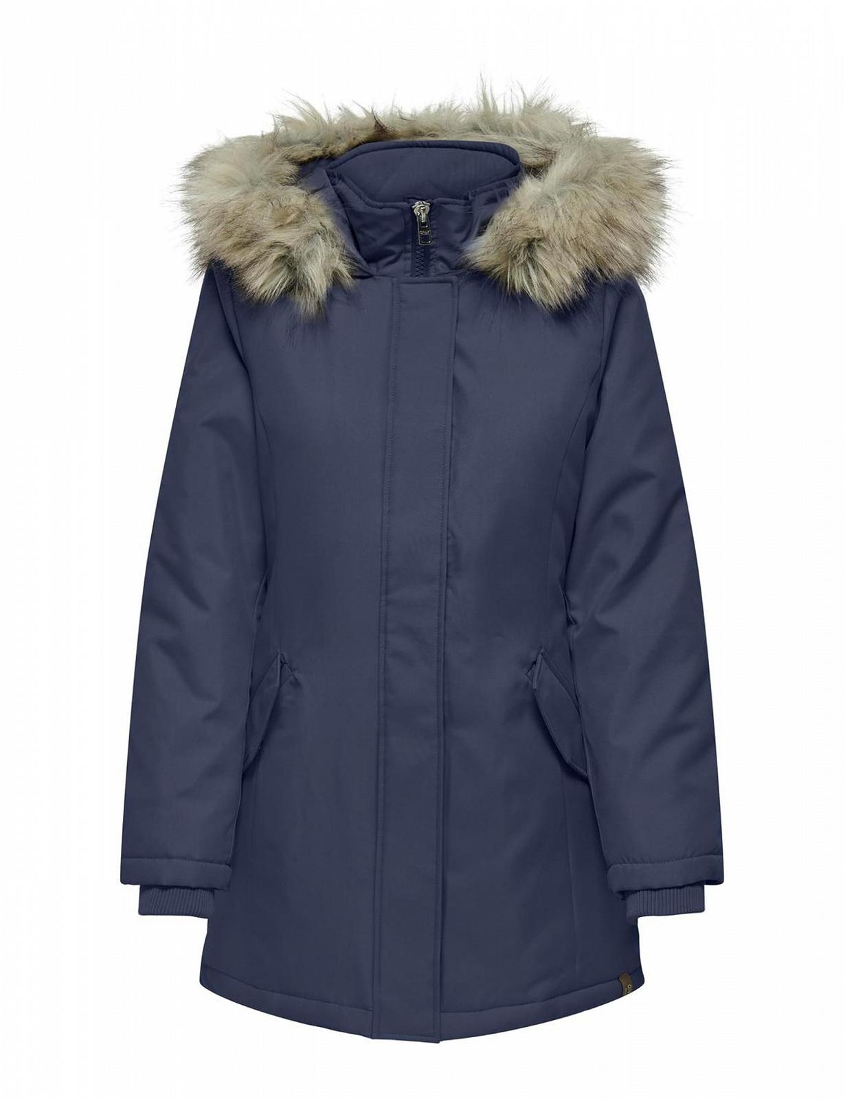 Женская зимняя куртка-парка с меховым капюшоном ONLY ONLNewKaty, фото №1