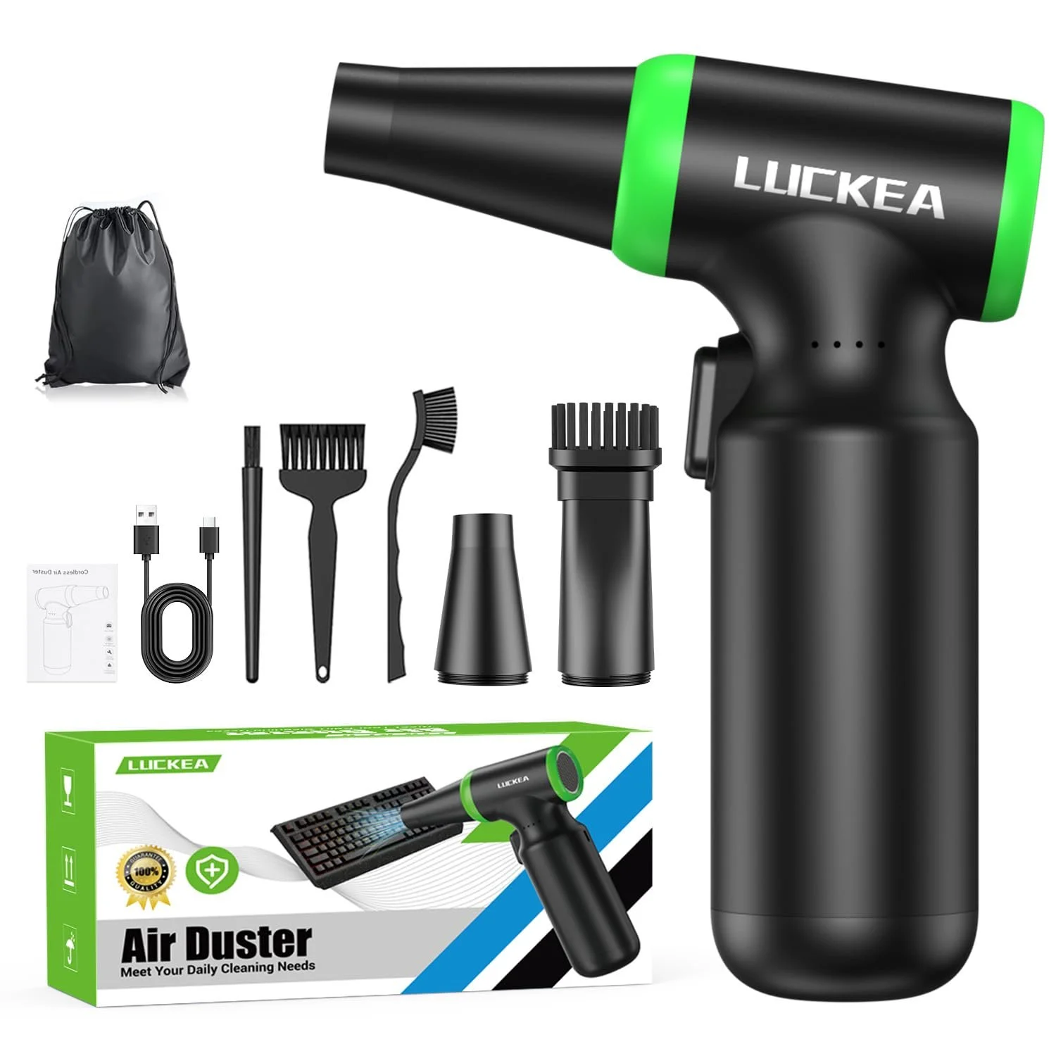 Електрична повітродувка 130,000 rpm 3-Speed 6000 mAh, фото №1