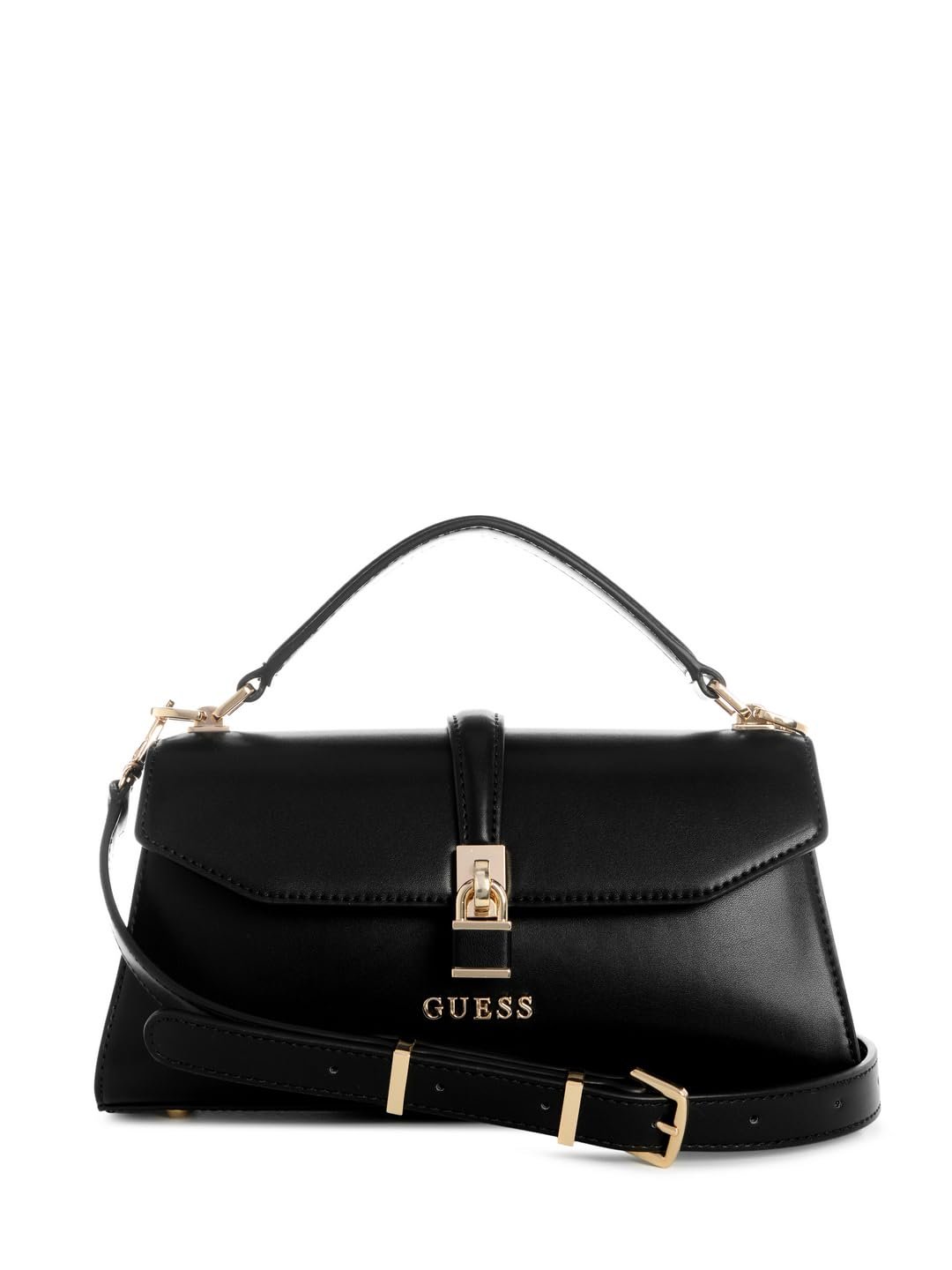 Сумка з верхньою ручкою GUESS Queensland Flap Black, фото №1