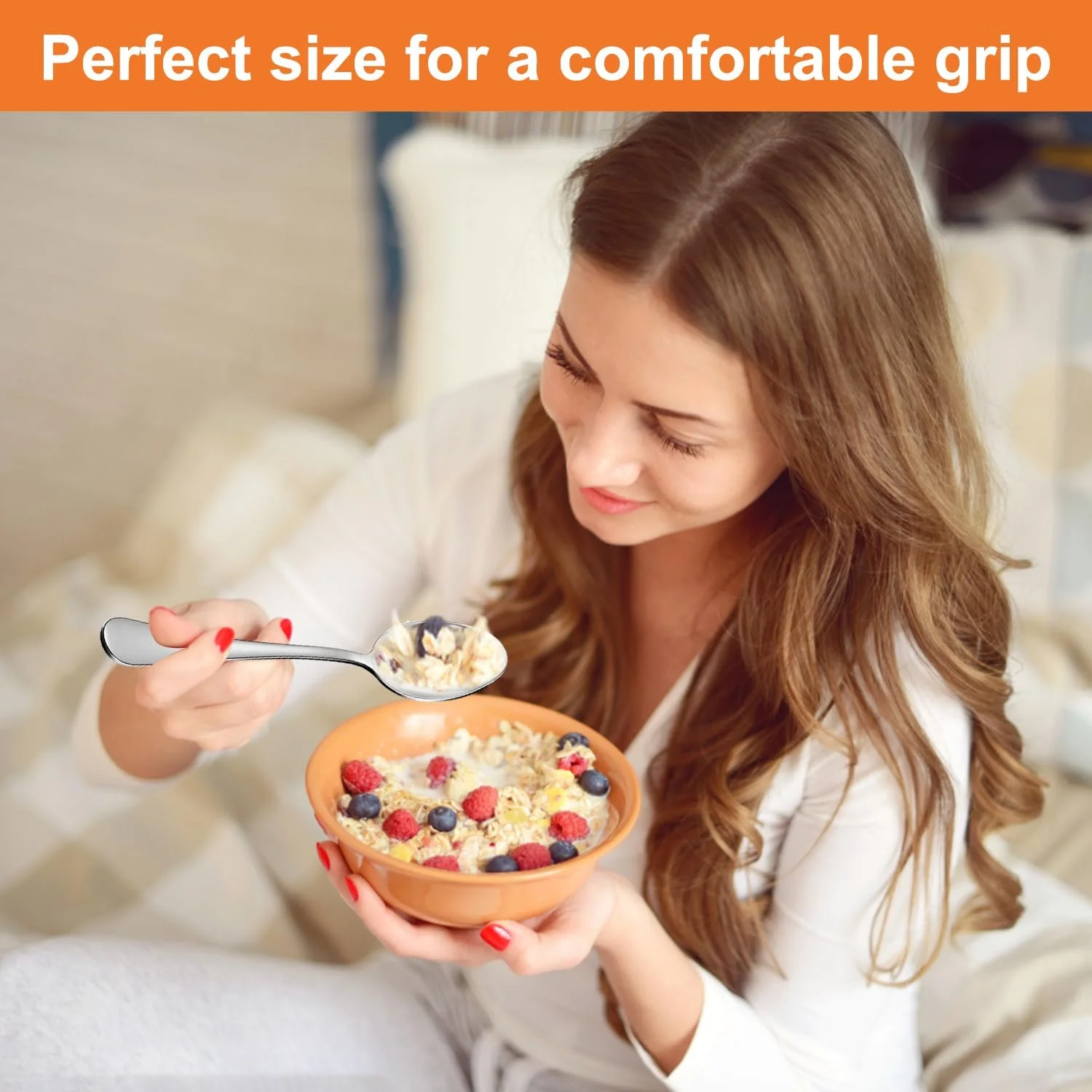 Ложка чайна з нержавіючої сталі набір з 24 штук, фото №6