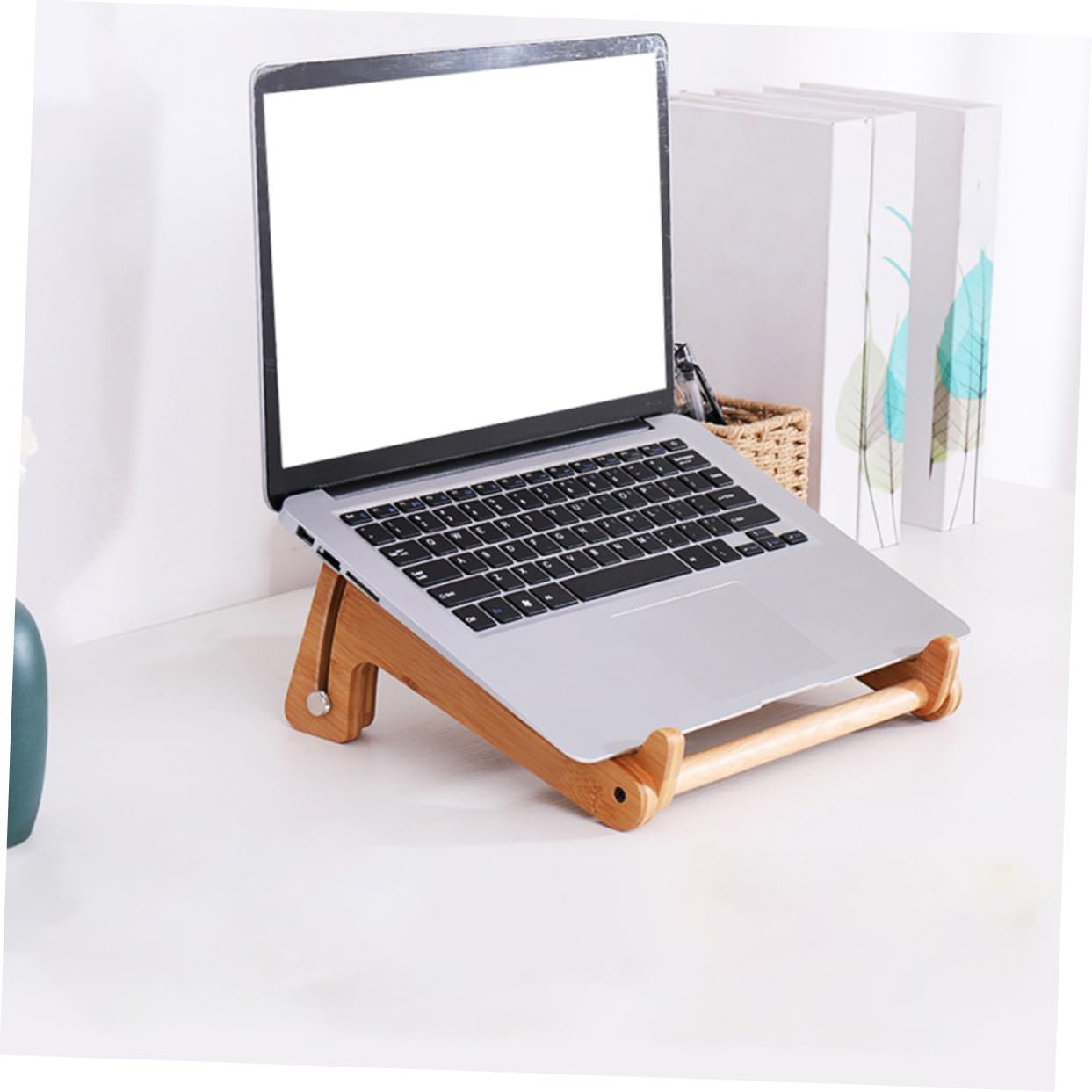 Підставка для ноутбука Uonlytech складана регульована ергономічна для покращення постави захист хребта, фото №4