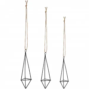 Подвесной металлический держатель для воздушных растений YARNOW геометрический Набор 3 шт. - Фото 1