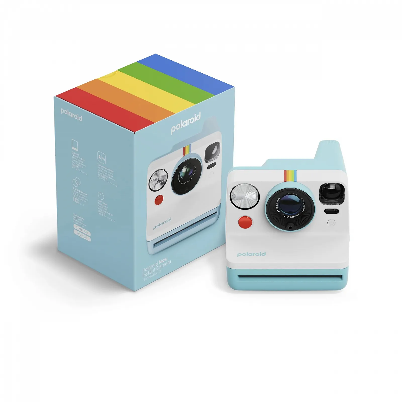 Фотокамера мгновенной печати Polaroid Now Generation 3 Arctic Blue 9157, фото №1