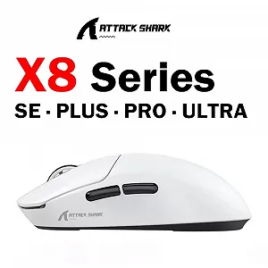 Ігрова миша Attack Shark X8SE PAW3311 25000DPI 400IPS 40G 1000Hz White synthetic.ua - Фото 1