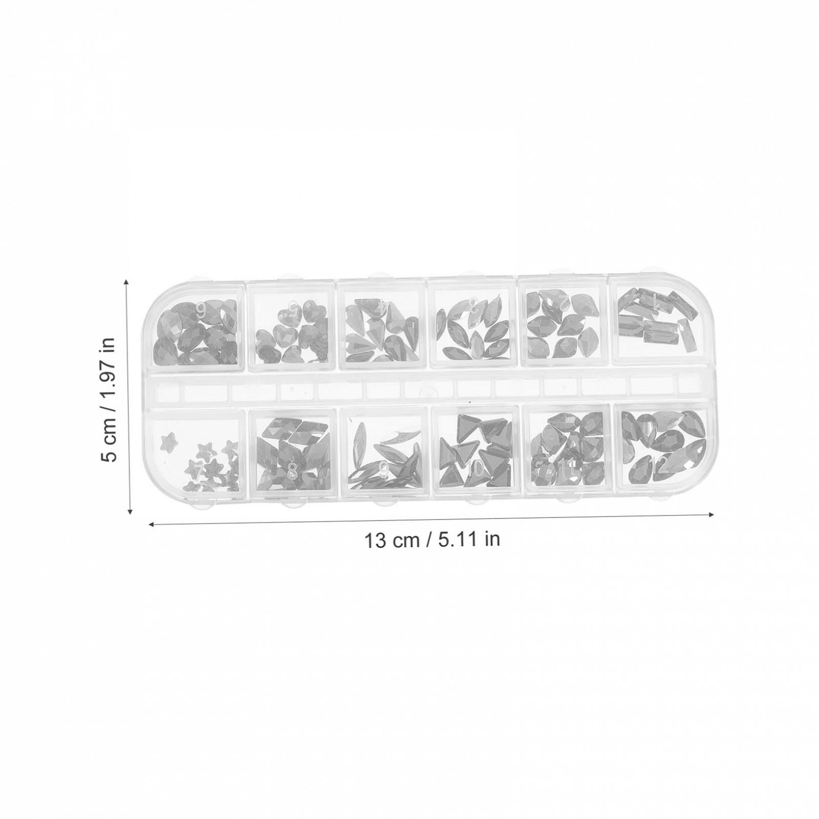 Стрази для нігтів Healeved, чорний дизайн, фото №5