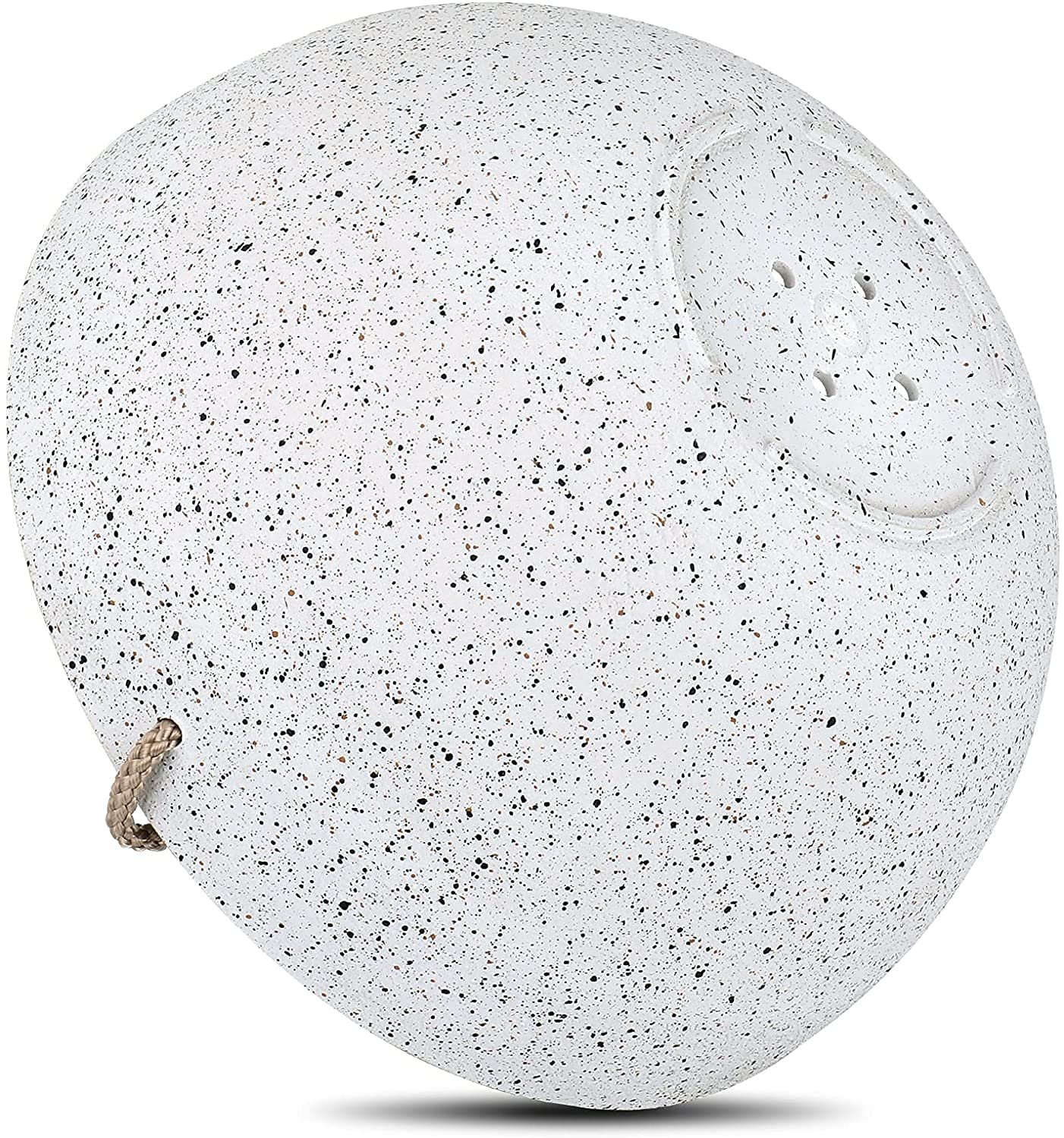 Підвісні квіткові вазони LATERN 25 см 2 Pack Білий з вкрапленнями з дренажними отворами, фото №4