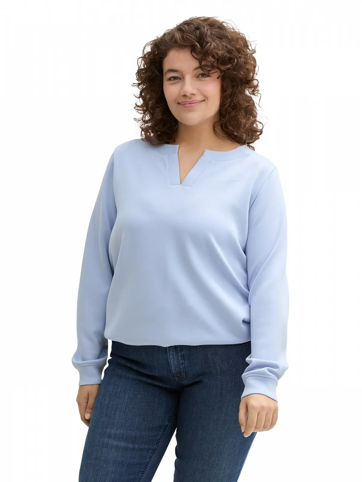 Жіночий Светр TOM TAILOR Plus Size V-подібний виріз, фото №1 Жіночий Светр TOM TAILOR Plus Size V-подібний виріз, фото №1