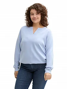 Жіночий Светр TOM TAILOR Plus Size V-подібний виріз - Фото 1