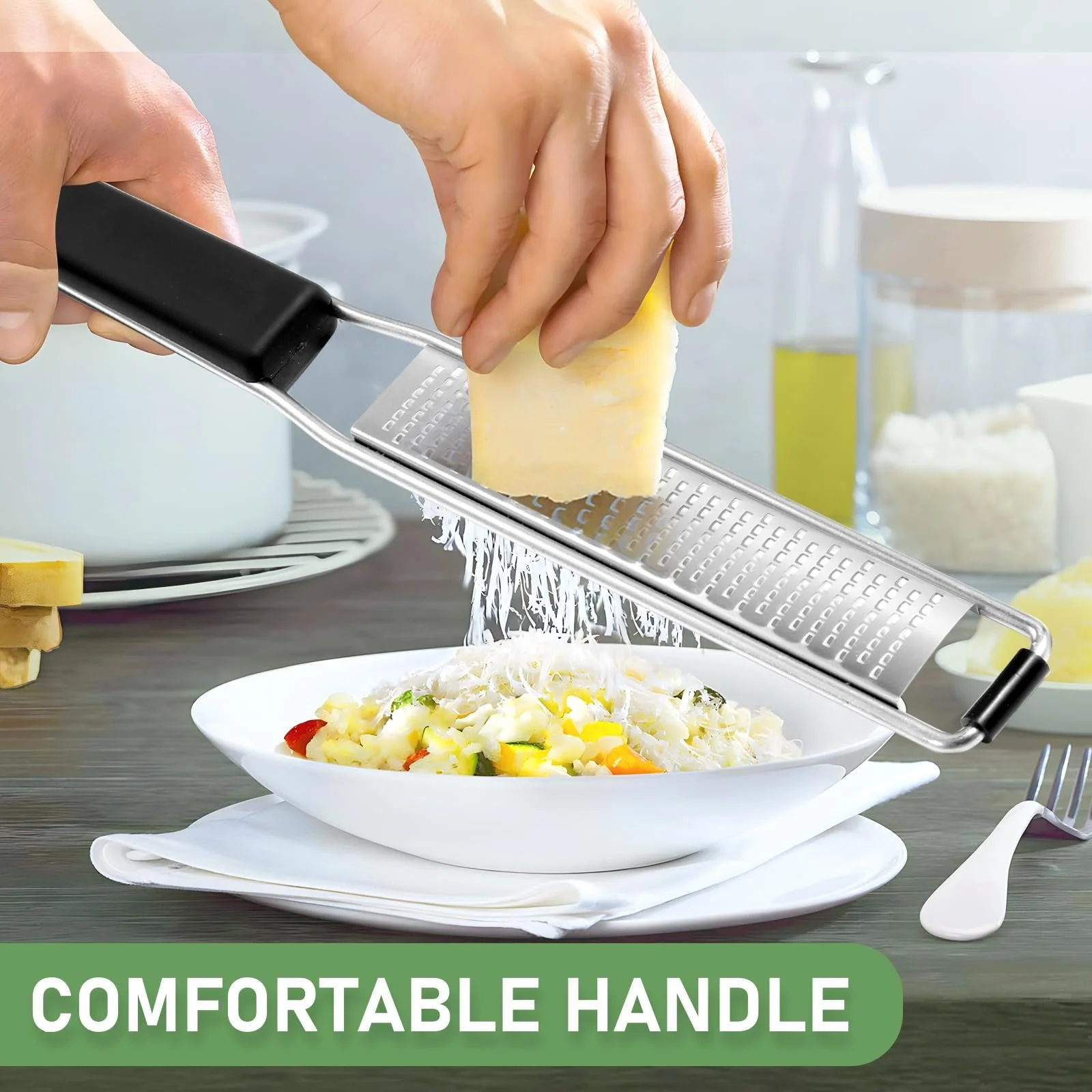 Терка Diboniur для сыра, пармезана, лимона, чеснока, ручная., фото №8 Терка Diboniur для сыра, пармезана, лимона, чеснока, ручная., фото №8