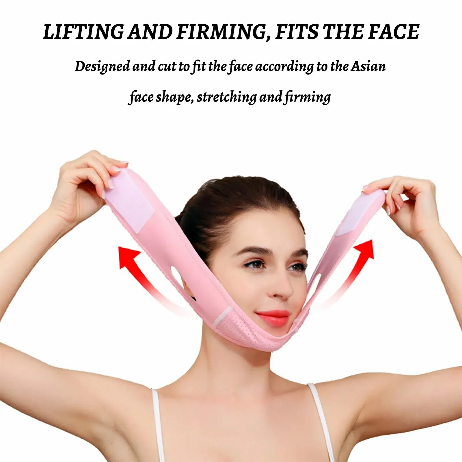 V-подібна маска Багаторазова 3D ліфтинг-пов'язка для підтяжки обличчя Маска для зменшення подвійного підборіддя, фото №1 V-подібна маска Багаторазова 3D ліфтинг-пов'язка для підтяжки обличчя Маска для зменшення подвійного підборіддя, фото №1