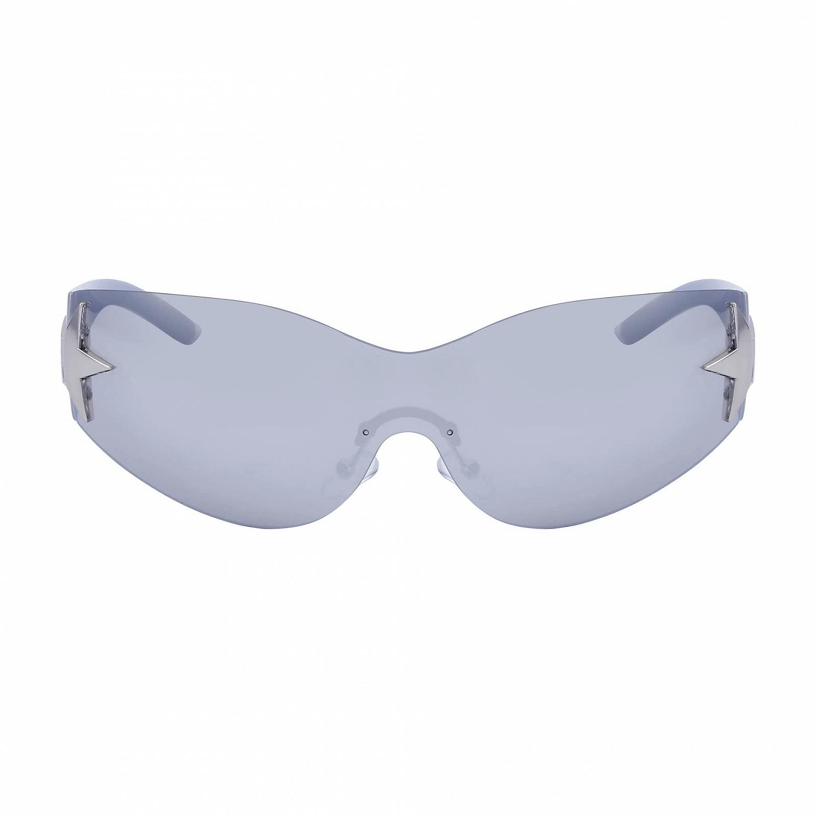 Сонцезахисні окуляри LJCZKA Rimless y2k Оверсайз Футуристичні Унісекс із захистом від УФ-випромінювання, фото №2