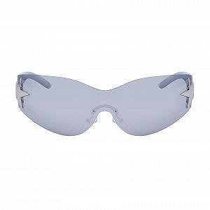 Солнцезащитные очки LJCZKA Rimless y2k Оверсайз Футуристические Унисекс с защитой от УФ-излучения synthetic.ua - Фото 1