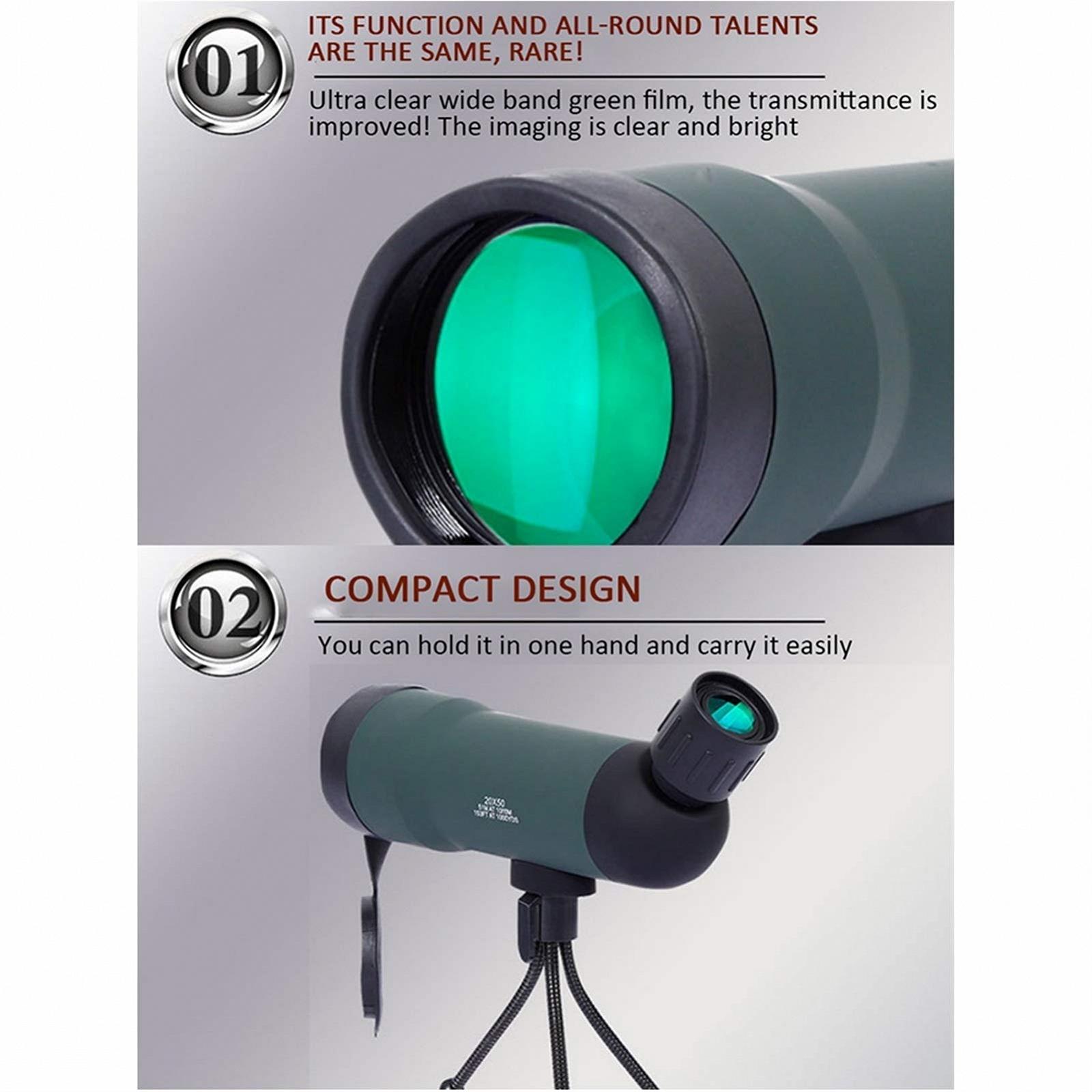 Монокуляр Teleskop 20x50 Водонепроницаемый с компасом, фото №3 Монокуляр Teleskop 20x50 Водонепроницаемый с компасом, фото №3