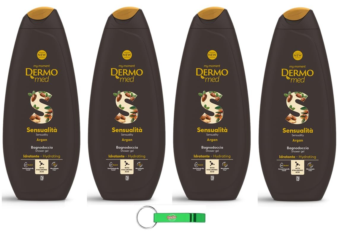 Гель для душу Dermomed Argan 650 мл 4 шт., фото №1