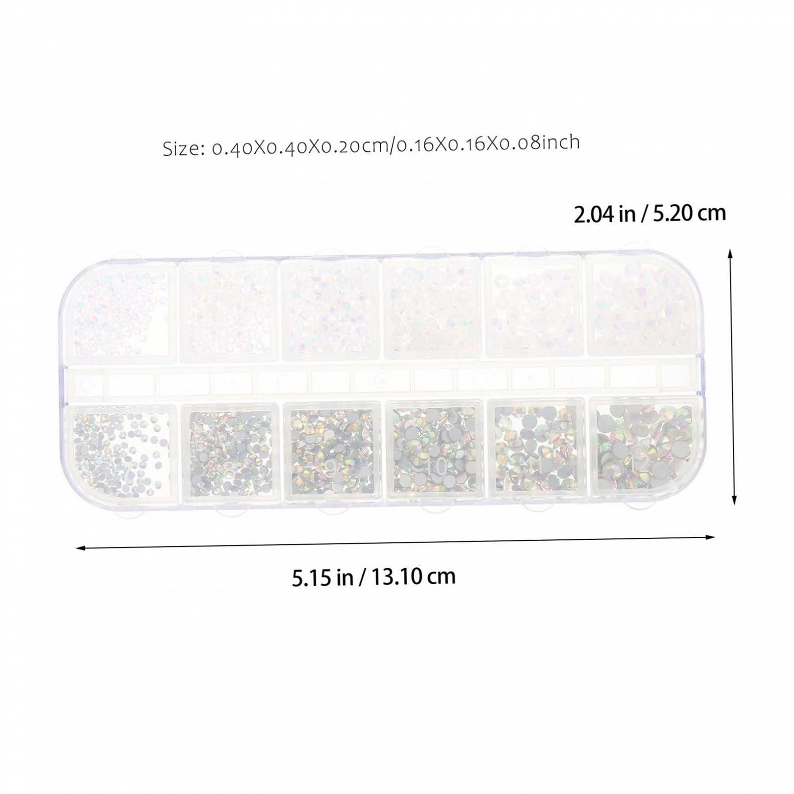 Украшения для ногтей Healvian, 2 коробки, бриллианты для ногтей, плоские стразы для маникюра, фото №6 Украшения для ногтей Healvian, 2 коробки, бриллианты для ногтей, плоские стразы для маникюра, фото №6