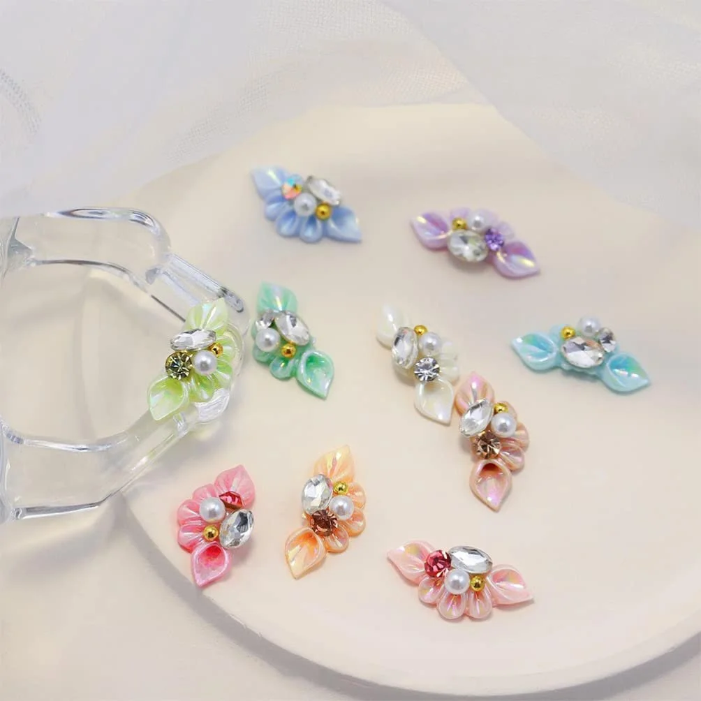 Стразы для ногтей FOMIYES 27 шт., разноцветные смоляные украшения, фото №6