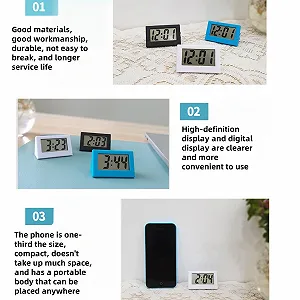 Маленький Цифровой Дорожный Часы Белый synthetic.ua - Фото 1