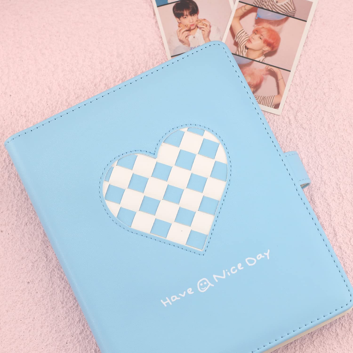 Фотоальбом Phoebe 256 Bag PU Heart Braid Blue, фото №8