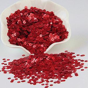 Блестки Красные 3 мм - 25 мм Рассыпные блестки для ногтей, скрапбукинга, шитья, DIY украшения - Красно-оранжевый случайный микс synthetic.ua - Фото 1