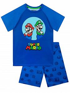 Піжама Super Mario Mario and Luigi для хлопчиків, дитяча, коротка, офіційний мерчандайз Mario - Фото 1