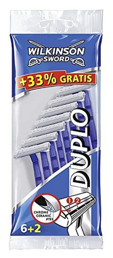 Одноразовые бритвы Wilkinson Sword Duplo 6 + 2 шт., фото №1