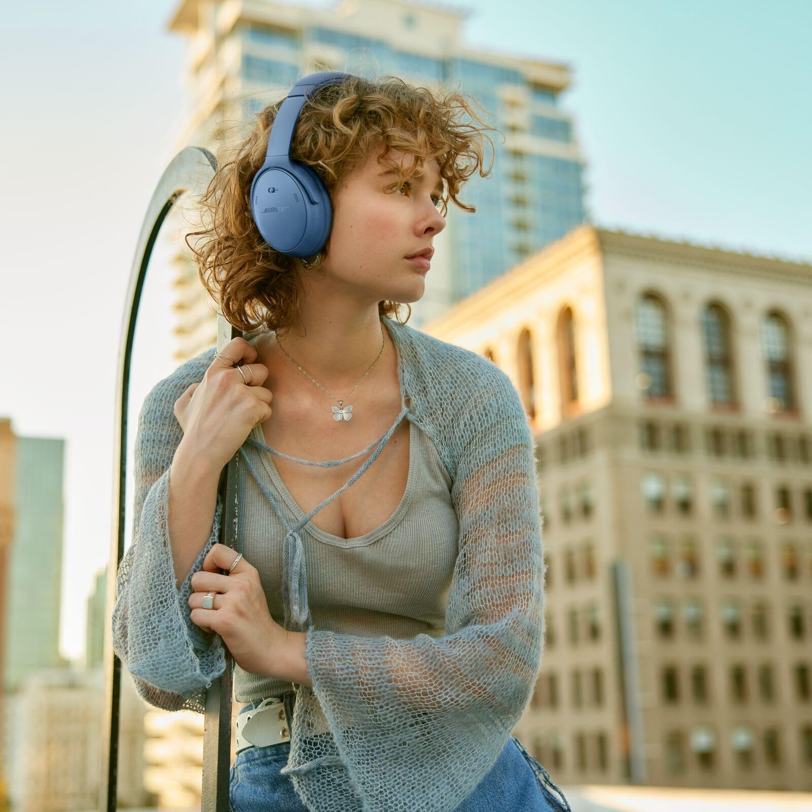 Навушники Bose QuietComfort Бездротові з шумозаглушенням сині сутінки, фото №3