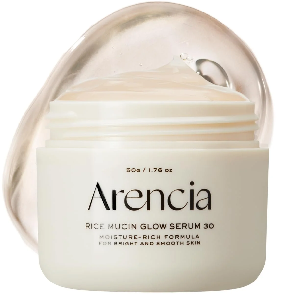 Сыворотка-маска для лица Arencia Rice Mucin Overnight Glow 50 мл с гиалуроновой кислотой, фото №1