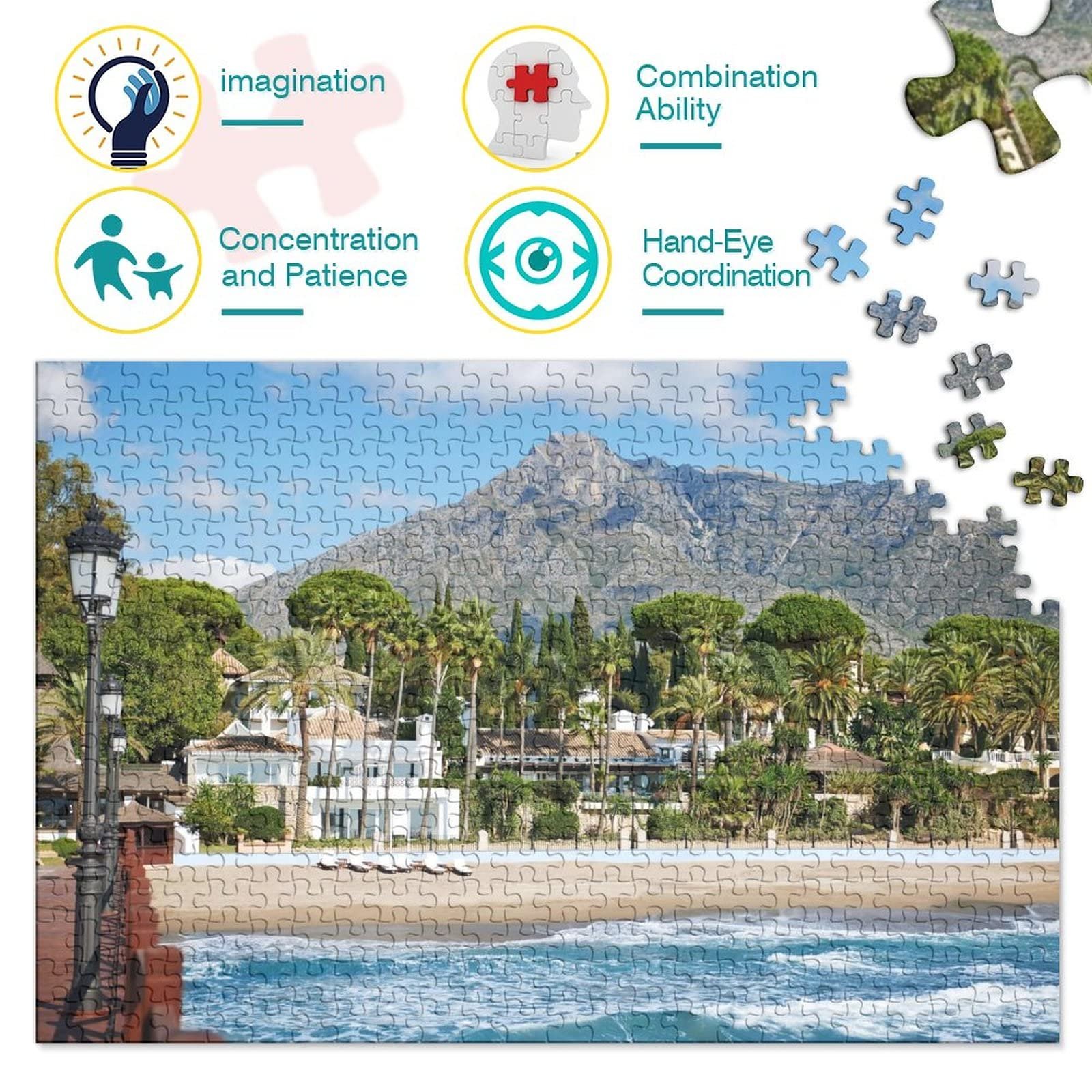 Пазл Marbella DIY 1000 элементов 75 x 50 см, фото №3 Пазл Marbella DIY 1000 элементов 75 x 50 см, фото №3