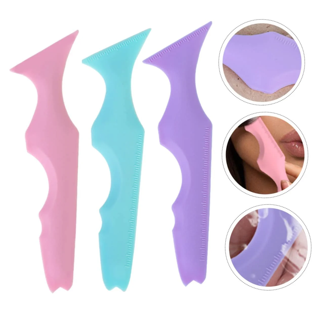 Трафарет для брів MAGICLULU Силіконовий Набір 3 шт., фото №7