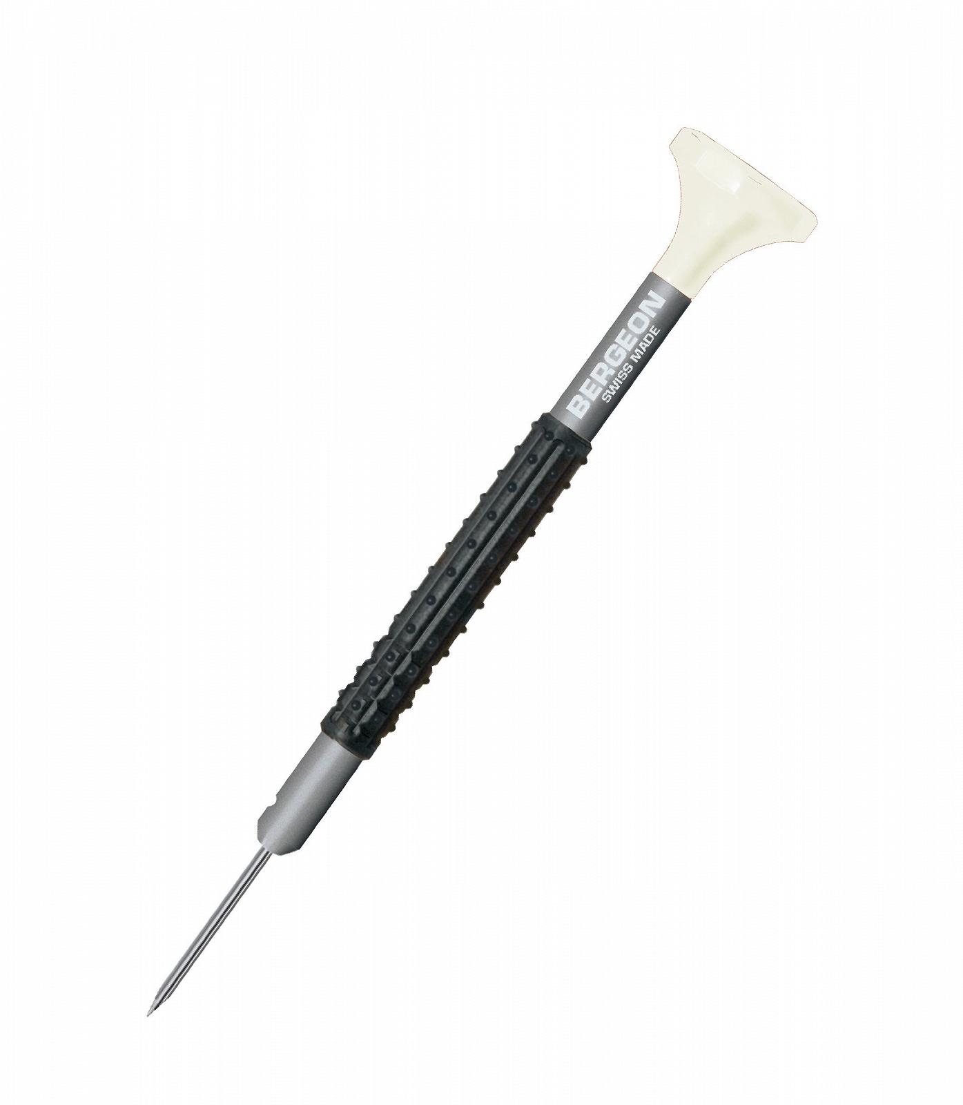 Викрутка BERGEON 55-681 6899-AT-060 нержавіюча сталь ергономічний 0,6 мм з запасними лезами набір для ремонту годинника, фото №3