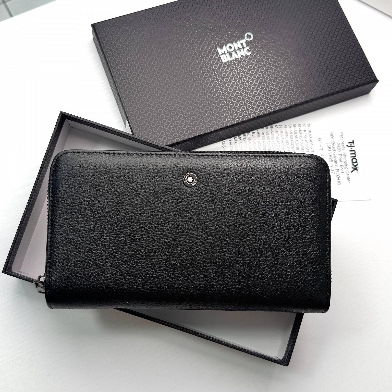 Чоловічий шкіряний гаманець на замку Mont Blanc, фото №1