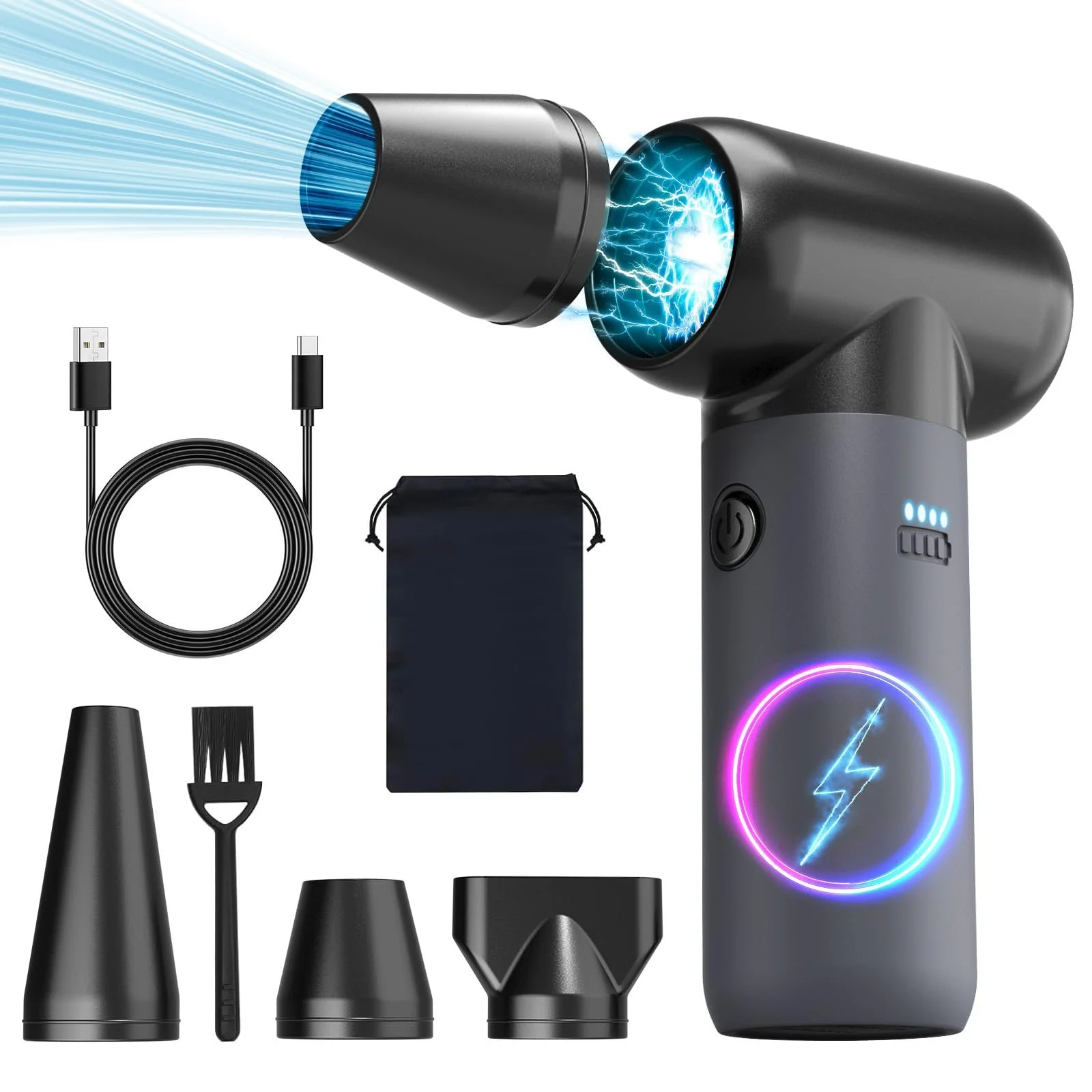 Очиститель сжатым воздухом Портативный электрический, фото №1