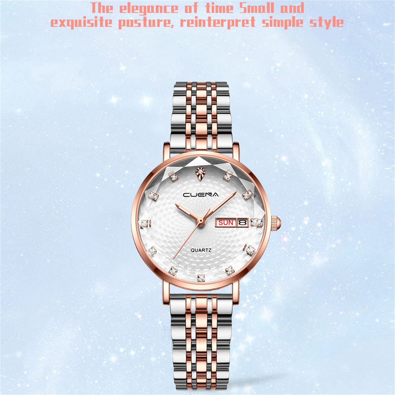 Женские часы Generisch Business Steel Belt Calendar Sports Ms. Часы, фото №4