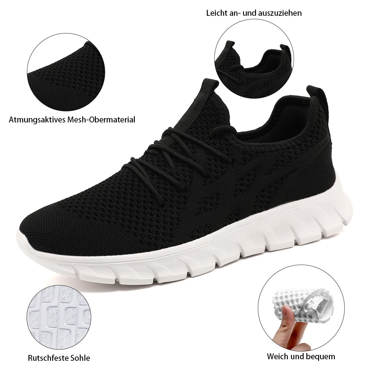 Кросівки VGPSFN Спортивні Чоловічі Легкі Чорний, фото №2