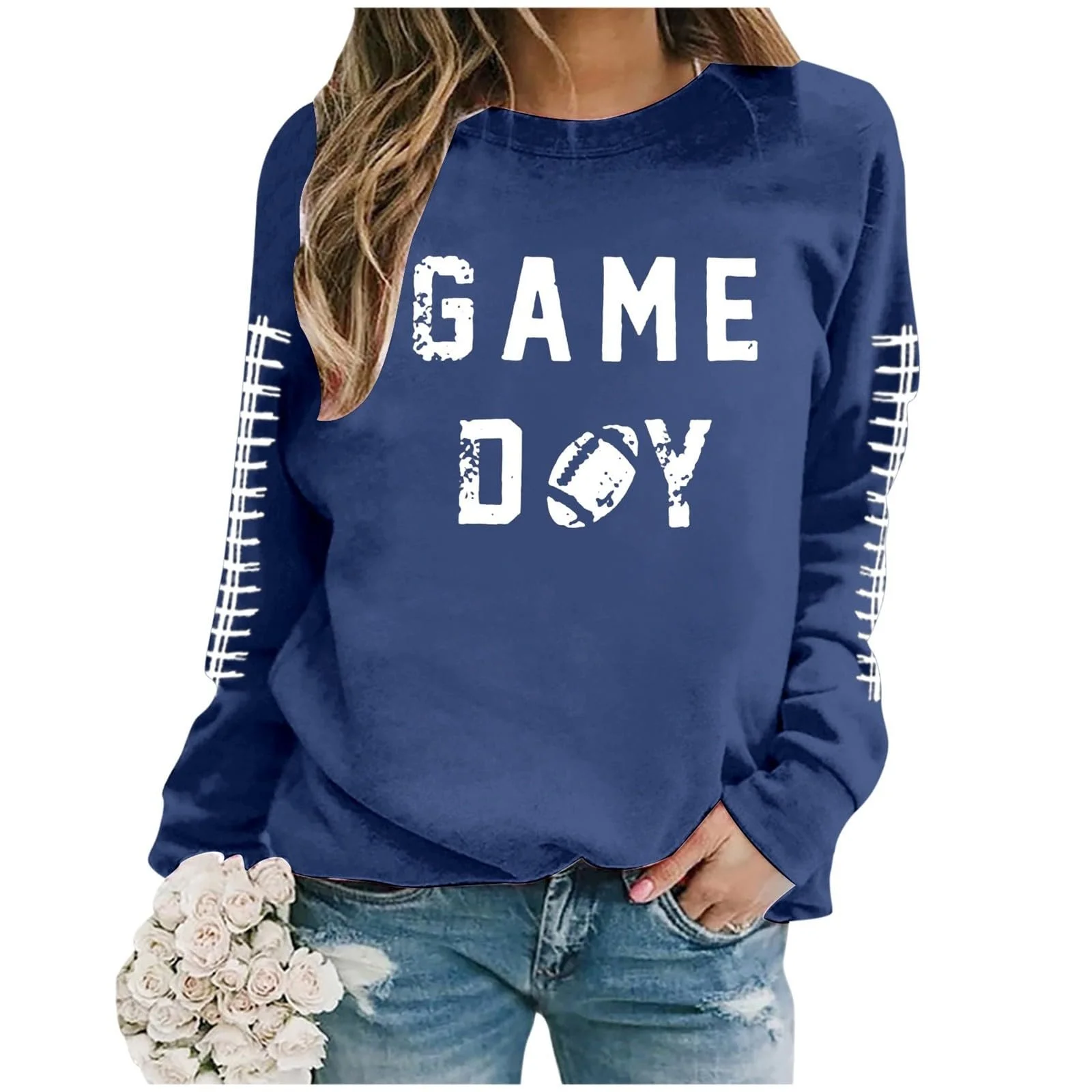 Спортивный свитшот Женский, Свободный крой, Длинный рукав, Графика, Workou Топ, Готический пуловер, фото №4